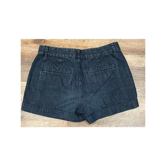 LOFT Jean shorts denim dark chambray size 24 00 - Picture 2 of 8